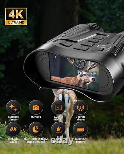 Night Vision Goggles 1315FT 4K Night Vision Binoculars for Adults, 8X Digital