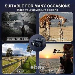 Night Vision Goggles 4K HD Binoculars Night Vision with 8X Digital Zoom