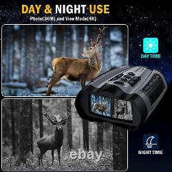 Night Vision Goggles, 4K Infrared Digital Binoculars, 4000Mah Rechargeable Night