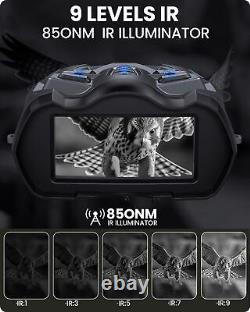 Night Vision Goggles, 4K Infrared Digital Binoculars, 4000mAH Night-Vision 10X Dig