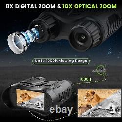 Night Vision Goggles 4K Night Vision Binoculars for Adults, 3.2'' Large Screen