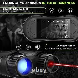 Night Vision Goggles 4K Night Vision Binoculars for Adults, 3.2'' Large Screen