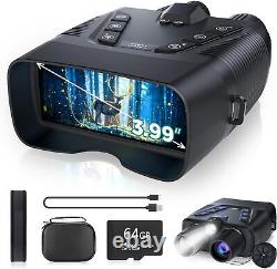 Night Vision Goggles, 58MP Full-Color 4K Night Vision Binoculars with 10000mAh