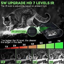Night Vision Goggles 5W Upgraded 4K HD IR Binoculars 8X Digital Zoom, Rec