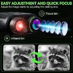 Night Vision Goggles 5W Upgraded 4K HD IR Binoculars 8X Digital Zoom, Rec