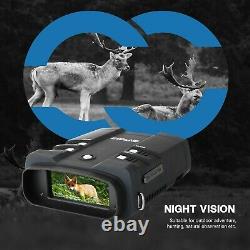 Night Vision Goggles Binoculars 1080P 3.6-10.8X 4 LCD Infrared NVG With 64G Card