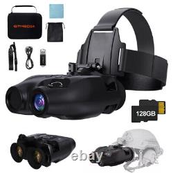 Night Vision Goggles Binoculars Digital IR Head Mounted Hunting Rechargeable