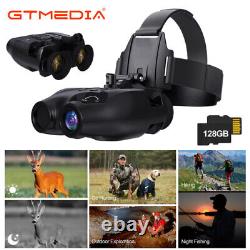 Night Vision Goggles Binoculars Digital IR Head Mounted Hunting Rechargeable