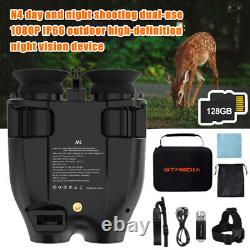 Night Vision Goggles Binoculars Digital IR Head Mounted Hunting Rechargeable