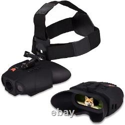 Night Vision Goggles Binoculars Digital Infrared 2x Zoom 75yd Range Rechargeable