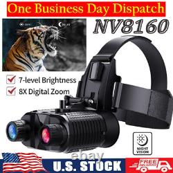 Night Vision Goggles Binoculars HD Digital IR Head Mounted Hunting Rechargeable