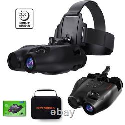 Night Vision Goggles Binoculars HD Digital IR Head Mounted Hunting Rechargeable