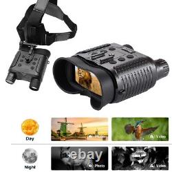 Night Vision Goggles Binoculars HD Digital IR Head Mounted Hunting Rechargeable