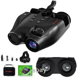 Night Vision Goggles Binoculars HD Digital IR Head Mounted Hunting Rechargeable