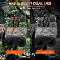 Night Vision Goggles Binoculars HD Digital IR Head Mounted Hunting Rechargeable