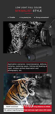 Night Vision Goggles Binoculars HD Digital IR Head Mounted Hunting Rechargeable