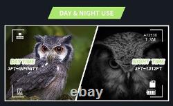 Night Vision Goggles Binoculars HD Digital IR Head Mounted Hunting Rechargeable