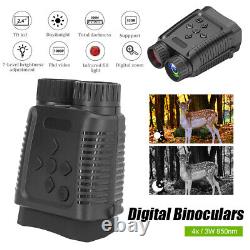 Night Vision Goggles Camera Digital Binoculars HD Infrared Lens 4x Digital Zoom