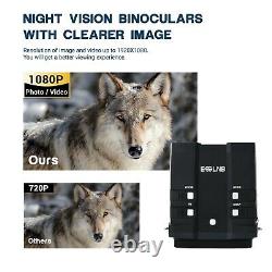 Night Vision Goggles Digital IR Binocluars 1080P Camera Video Recorder with 64G