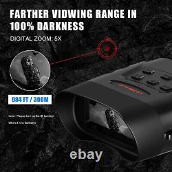 Night Vision Goggles Digital Zoom Binoculars Infrared Darkness Surveillance NVG