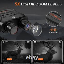 Night Vision Goggles Digital Zoom Binoculars Infrared Darkness Surveillance NVG