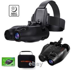 Night Vision Goggles FHD Digital IR Head Mounted Hunting Rechargeable Binoculars