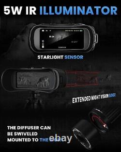 Night Vision Goggles with Infrared Diffuser Digital Infrared Binoculars, Imagi