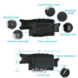 Night Vision HD Digital Infrared Binoculars or Monocular with LCD Screen Video