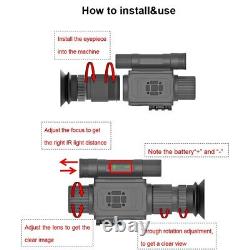 Night Vision Infrared Scope Hunting Sight 940nm IR Camera Video Record NK008