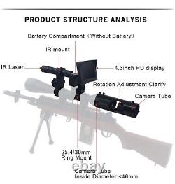 Night Vision M-PRO2 Infrared Rifle Scope 850nm IR HD Camera DVR 2023 TOP VERSION