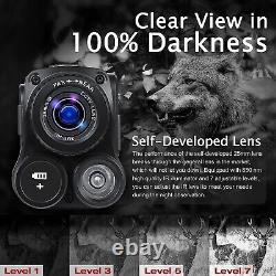 Night Vision Monocular 4K, Infrared Digital Night Vision with 984ft 8X Zoom 2000