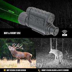 Night Vision Monocular Digital Infrared Camera Scope 50Mm Lens 350M/1150Ft