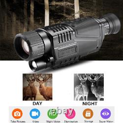 Night Vision Monocular Infrared 5x40 Digital HD Telescope Night Vision Camera