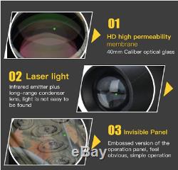 Night Vision Monocular Kit, Portable Infrared Digital Monocular Telescope with E