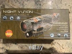 Night Vision Monocular Kit, Portable Infrared Digital Monocular Telescope with E