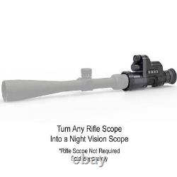 Night Vision Monocular Rifle Scope NV710S 1x Optical 3.5x Digital Zoom + Reticle