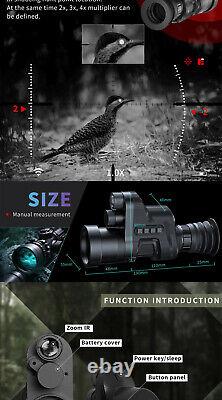 Night Vision Monocular Rifle Scope NV710S 1x Optical 3.5x Digital Zoom + Reticle