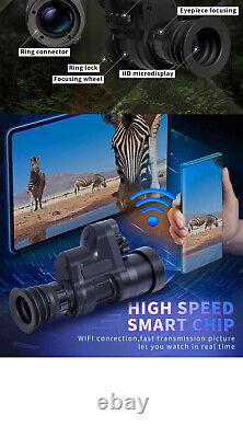 Night Vision Monocular Rifle Scope NV710S 1x Optical 3.5x Digital Zoom + Reticle