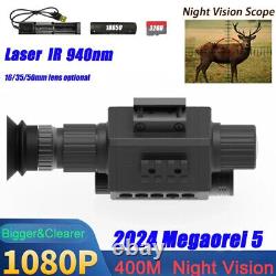 Night Vision PRO Infrared Rifle Scope Hunting Sight 940nm IR HD Camera DVR