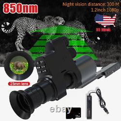 Night Vision Scope Rail Mount Sights 4X Optical Zoom Digital Infrared Riflescope