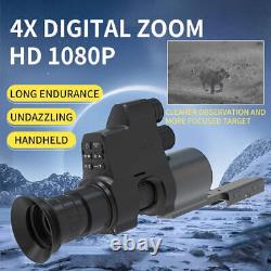 Night Vision Scope Rail Mount Sights 4X Optical Zoom Digital Infrared Riflescope