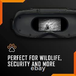 Nightfox 100V Handheld Digital Night Vision Goggles Easy to Use Black