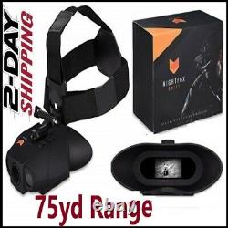 Nightfox Swift Night Vision Goggles Digital Infrared 1x Magnification 75yd Range