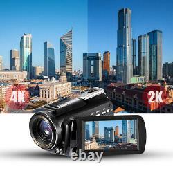 ORDRO AC3 4K WiFi Digital Video Camera Camcorder DV 30X+Lens +Microphone+Holder
