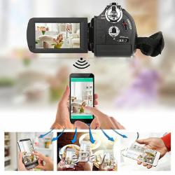 ORDRO AC3 4K WiFi Digital Video Camera Camcorder DV + Lens + Microphone + Holder