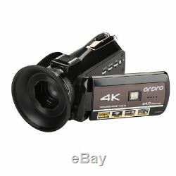 ORDRO AC3 4K WiFi Digital Video Camera Camcorder DV + Lens + Microphone + Holder