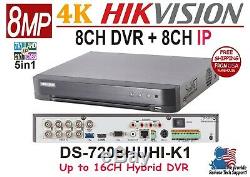 Original Hikvision DS-7208HUHI-K1 8CH HD XVR/DVR 8MPTVI/5MPAHD/4MPCVI H. 265PRO
