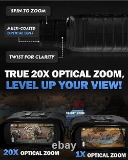 Oripik NV 80 Night Vision Binoculars Infrared 20X Optical & 4X Digital Zoom NEW