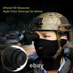 Outdoor Hunting Infrared HD Digital IR Monocular Vision Helmet Telescope SFS