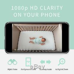 Owlet Cam WiFi Baby Video Monitor HD Clarity with Night Vision & Two-Way Audio